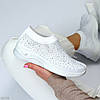 Білі легкі жіночі текстильні кросівки в стразах колір на вибір доступна ціна, фото 8