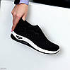 Чорні легкі текстильні жіночі кросівки у стразах колір на вибір доступна ціна, фото 8