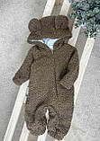 Дитячий комбінезон чоловічок ромпер для новонародженого Тедді 62 68 74 Осінь Весна, фото 6