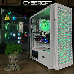 Ghost! RTX 4070 SUPER NEW | Ryzen 5 5600 6/12 ядер | Магазин Гарантія 2 Роки! Ігровий Компютер ПК від CyberCat