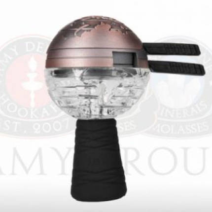 Ексклюзивний набір для кальяну Amy Deluxe Glassi 004 Globe Set Bronze - Стильне поєднання чаші та калауда, фото 1