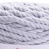 Yarnart MACRAME ROPE 9 мм (Ярнарт Макраме Роп 9 мм) № 756 сірий (Пряжа, нитки для в'язання), фото 2