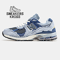 Мужские кроссовки New Balance 2002R Light Blue, Демисезонные кроссовки Нью Беленс 2002 голубые