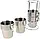 Кухлі металеві (4 штуки) Kamille 300мл на сталевій підставці (КМ 4379), фото 5