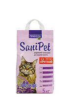 Sani Pet Бентонитовый наполнитель крупный с ароматом лаванды - 5 (кг)