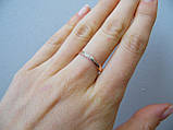 Жіноче кільце з діамантом, Розмір 17,5, фото 2