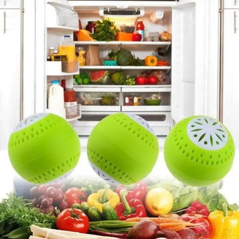 Кульки Fridge Balls 3 шт. Поглинач запахів для холодильника та кухні в холодильник для видалення запаху MFLY