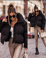 Женская модная куртка плащевка канада синтепон 250 42-44,46-48 черный,беж,шоколад