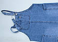 Модний жіночий джинсовий комбінезон сарафан LDM, фото 5