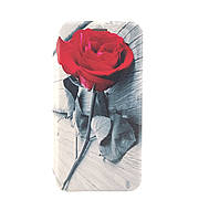 Чехол книжка Premium для телефона Xiaomi Redmi Note 5 / Note 5 Pro на магните с подставкой рисунок роза