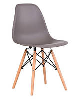 Пластиковый стул Eames chair VetroMebel M-05 Мокко сиденье пластик, ножки бук для улицы кухни