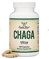 Double Wood Chaga Mushroom / Гриб Чага для поддержки иммунитета и пищеварения 500 мг 120 капсул