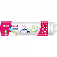 Ватні диски косметичні Lady Cotton 80+20 шт.