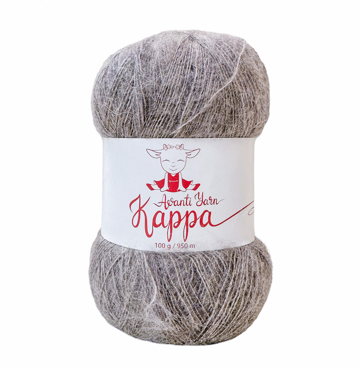 Avanti Yarn KAPPA (Аванті Ярн Каппа) № 17/1539 сіро-бежевий меланж (Пряжа з мохером, нитки для в'язання), фото 1