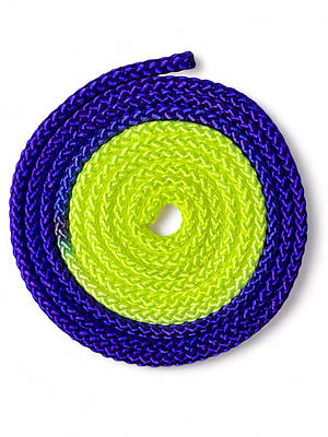 Спортивна скакалка Tuloni  Bi-Color RG Rope 3,0 m col. yellow / viola Арт. T0964