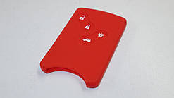 Силіконовий чохол на ключ-карту на 4 кнопки (червоний) на Рено Expert Line (Китай) PG468