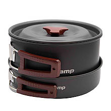 Набір туристичного посуду з анодованого алюмінію Tramp на 2-3 персони