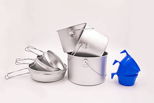 Набір посуду туристичного Tramp з алюмінію 1,2/1,9/2,9 літрів