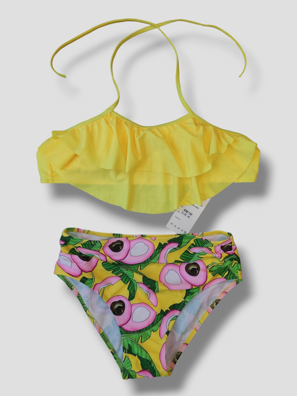 Дитячий підлітковий купальник Samegame 589 жовтий 34 36 38 40 42 розмір