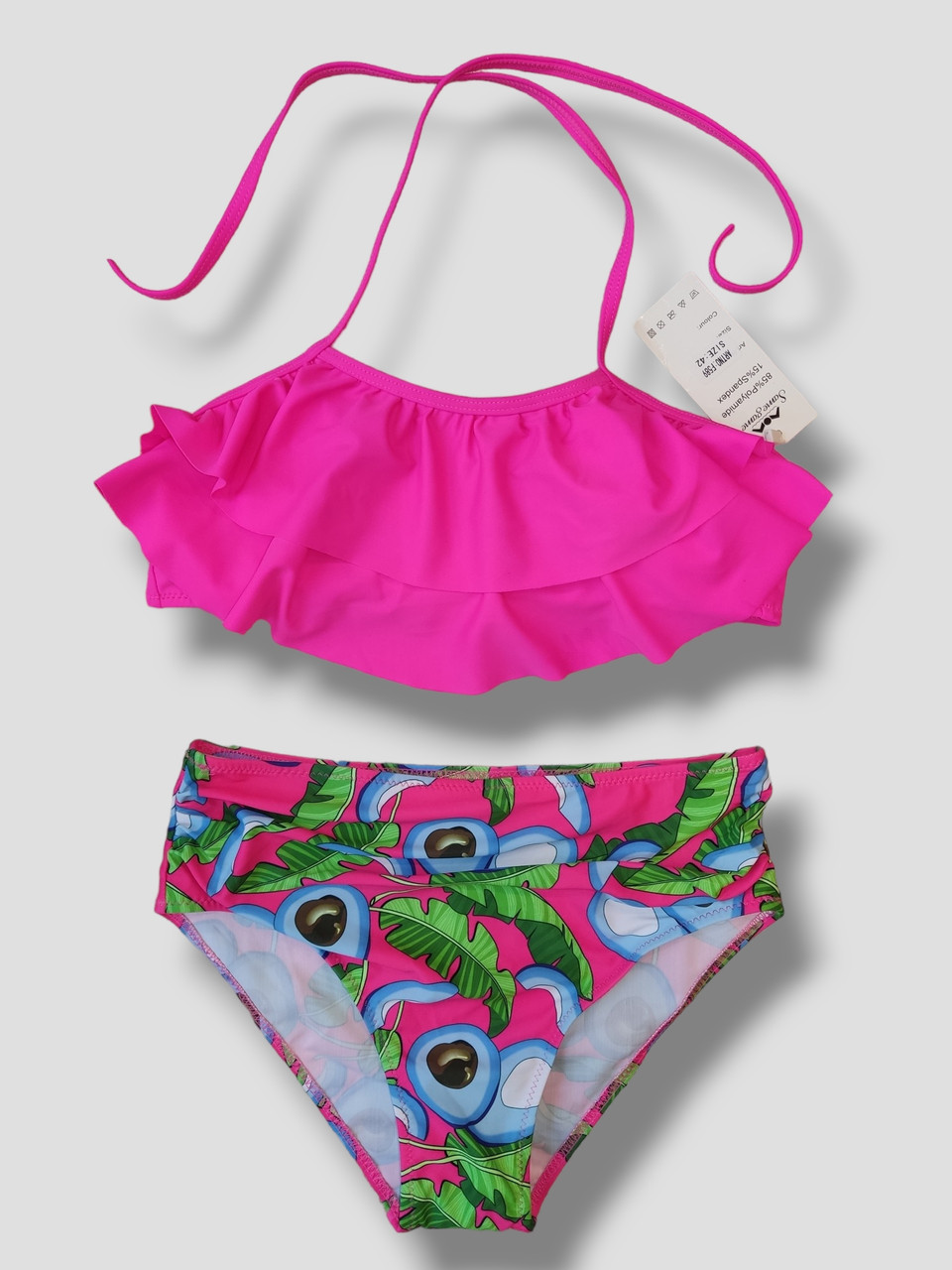 Дитячий підлітковий купальник Samegame 589 малиновий 34 36 38 40 42 розмір