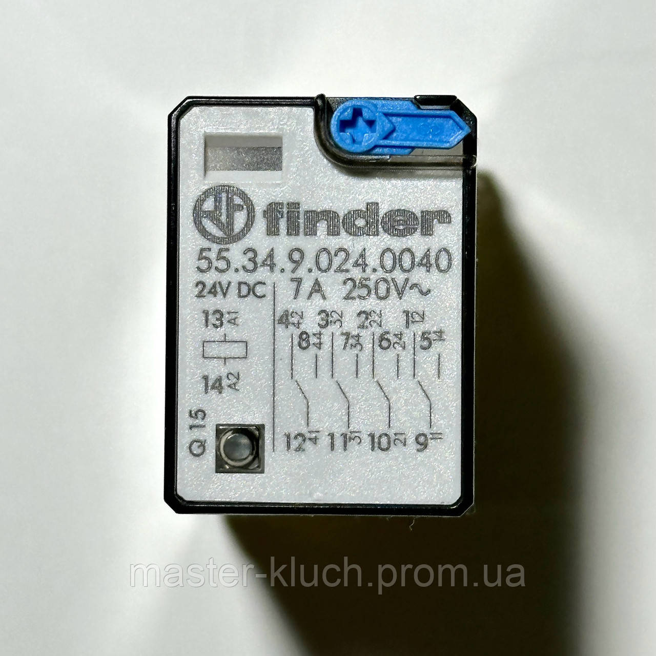 Реле проміжне 7A 24V DC Finder 55.34.9.024.0040