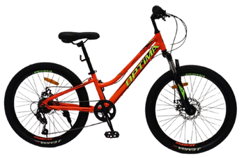 Спортивний велосипед 24" дюймів (рама 11", Shimano 21 швидкість, складання 75%) Corso Optima TM-24114 Помаранчевий