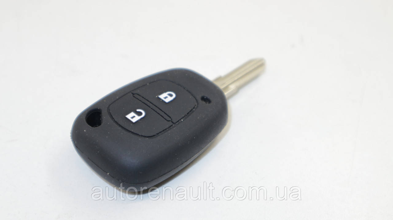 Чехол на корпус ключа на 2 кнопки (черный) на Рено Expert Line (Китай) PG401 - фото 4 - id-p2093216771