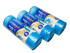 Сміттєві пакети ProDom із зав'язками 35 літрів (30 шт/уп) 49*55 см, щільність 20 мкм