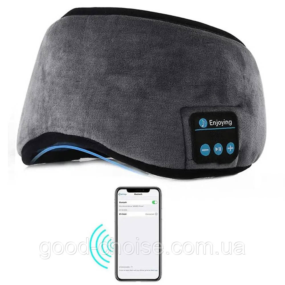 Маска для сну MUSIC GOGGLES AND183 з Bluetooth гарнітурою / Пов'язка на очі для сну та відпочинку, фото 1