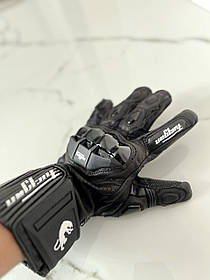 Довгі захисні Мото перчатки шкіряні Furygan чорні