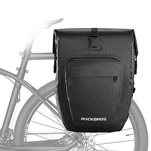 Велосипедна сумка на багажник (бік) світловідбиваюча ROCKBROS AS-001-2 27л Чорний