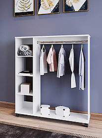 Стійка пересувна шафа для одягу Doros D-1 дсп білого кольору