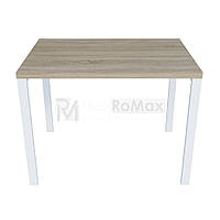 Кухонный стол на кухню SIMPLE 1000х750х700 Дуб Сонома / Білий мат