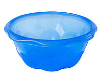 Миска 1,6 литра прозрачная индиго (синяя) (ПолимерАгро)