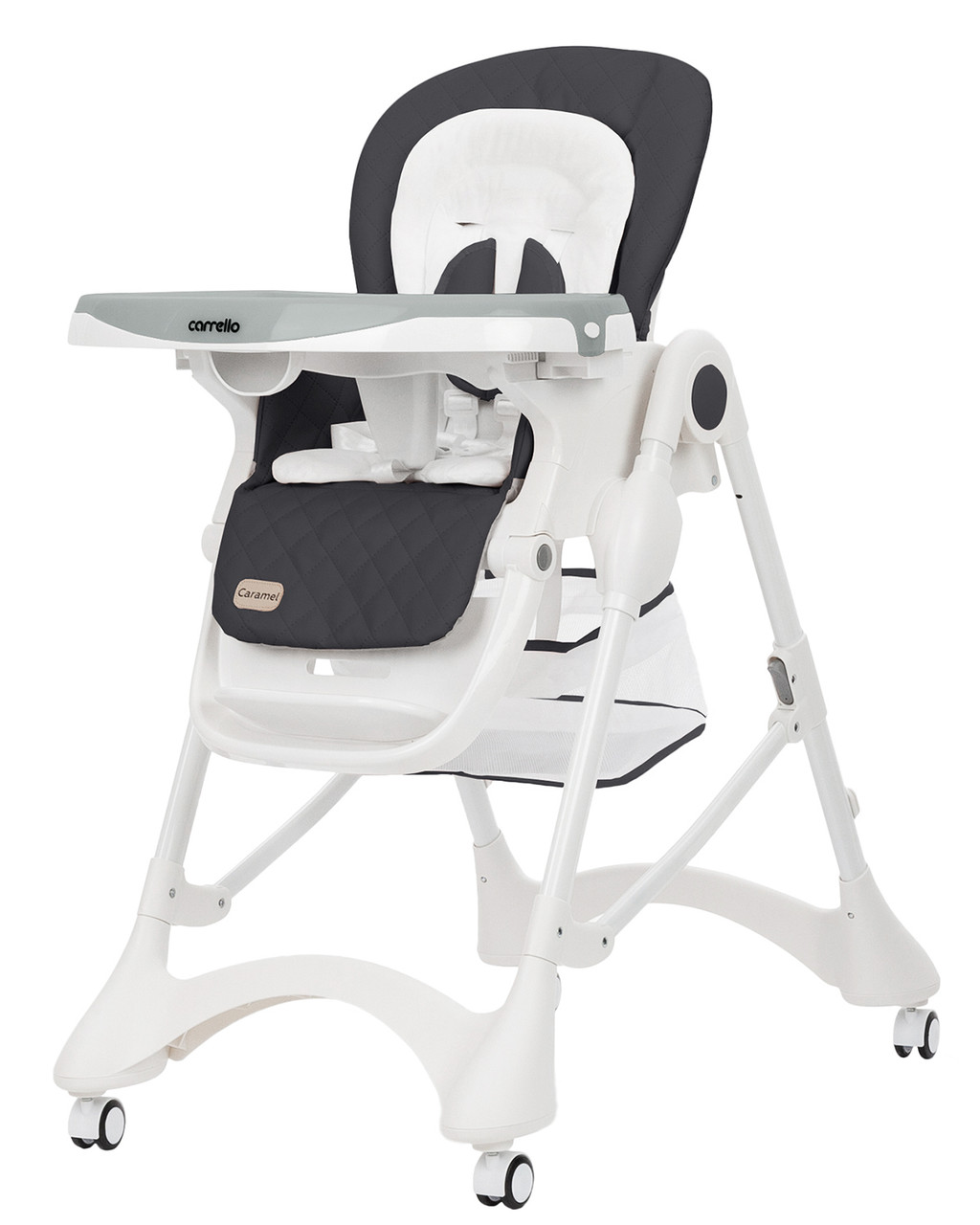 Стільчик для годування Caramel, «Carrello» (CRL-9501/3), колір Palette Grey (темно-сірий)