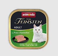 Консерва Animonda Vom Feinsten Adult with Turkey + Rabbit для кошек, с индейкой и кроликом, 100 г