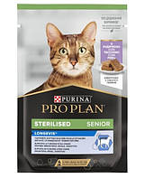 Влажный корм для стерилизованных кошек старше 7 лет Purina Pro Plan Sterilised Senior Кусочки в паштете с