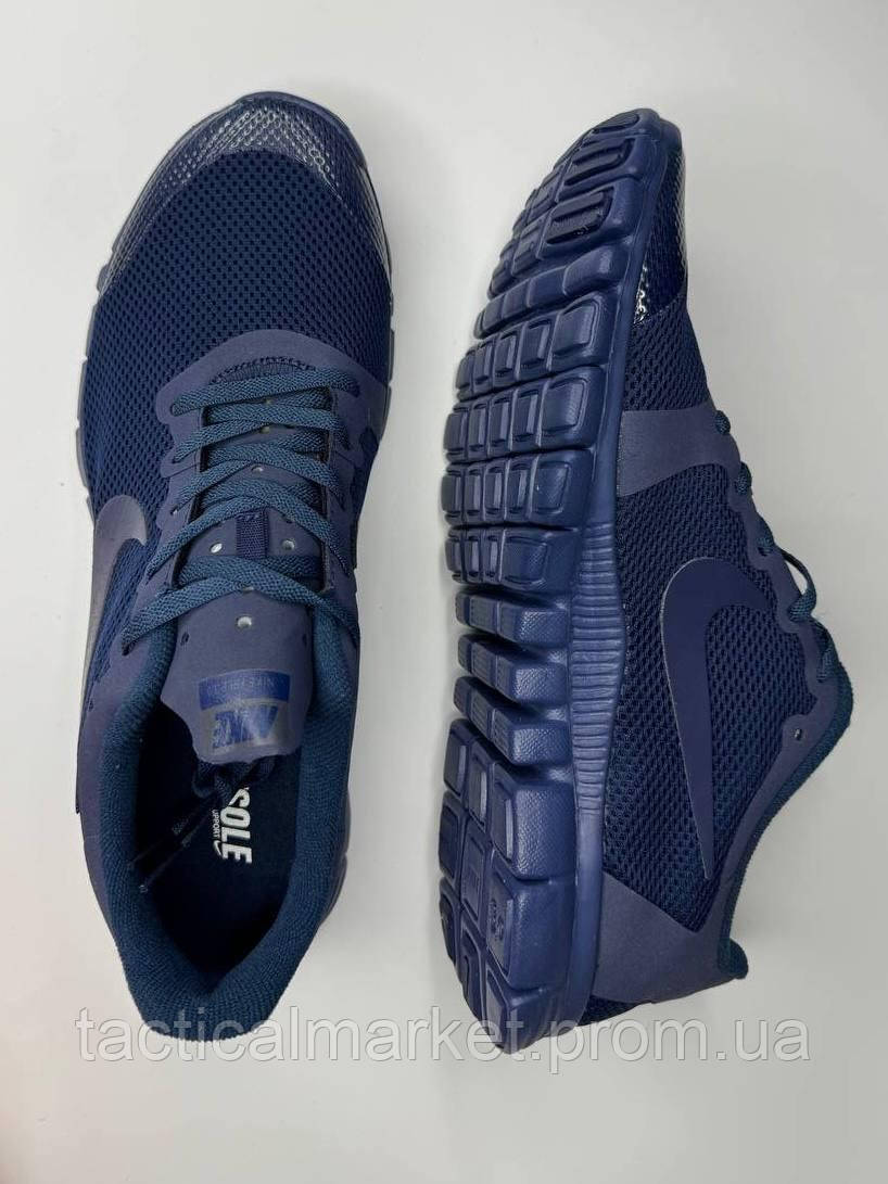 Кроссовки мужские Nike Free Run 3.0 All Dark Blue размер 43 - фото 1 - id-p2094784675