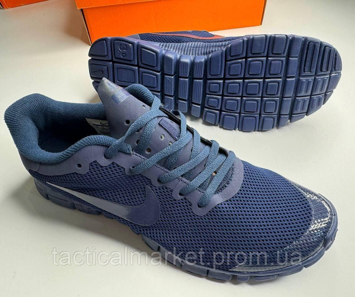 Кроссовки мужские Nike Free Run 3.0 All Dark Blue размер 43 - фото 5 - id-p2094784675