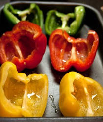 Перець різаний часточками заморожений, червоний