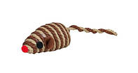 Игрушка для кошек Trixie Мышка сизалевая с погремушкой, 5 см