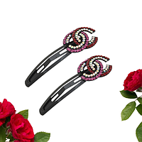 Набір 2 шт Шпилька клік клак для волосся  Chanel Fashion Jewelry 7см