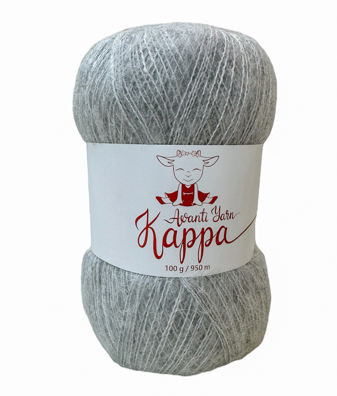 Avanti Yarn KAPPA (Аванті Ярн Каппа) № 1396 світло-сірий (Пряжа з мохером, нитки для в'язання)