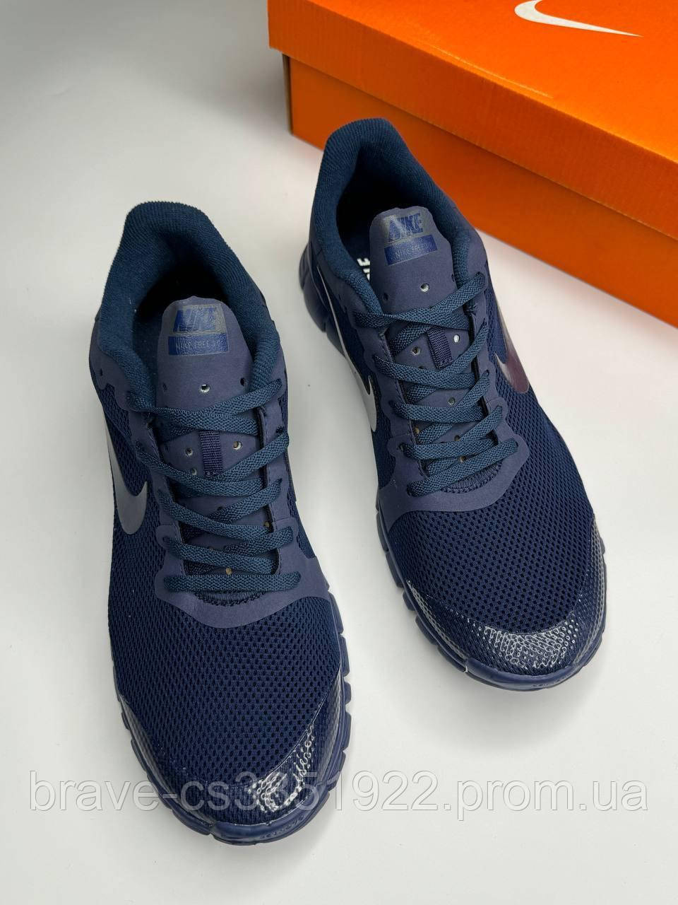 Кроссовки мужские Nike Free Run 3.0 All Dark Blue размер 43 - фото 3 - id-p2094790979