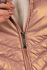 Жилетка жіноча подовжена демісезонна стьобана високої якості, є великі розміри EXCLUSIVE, фото 5