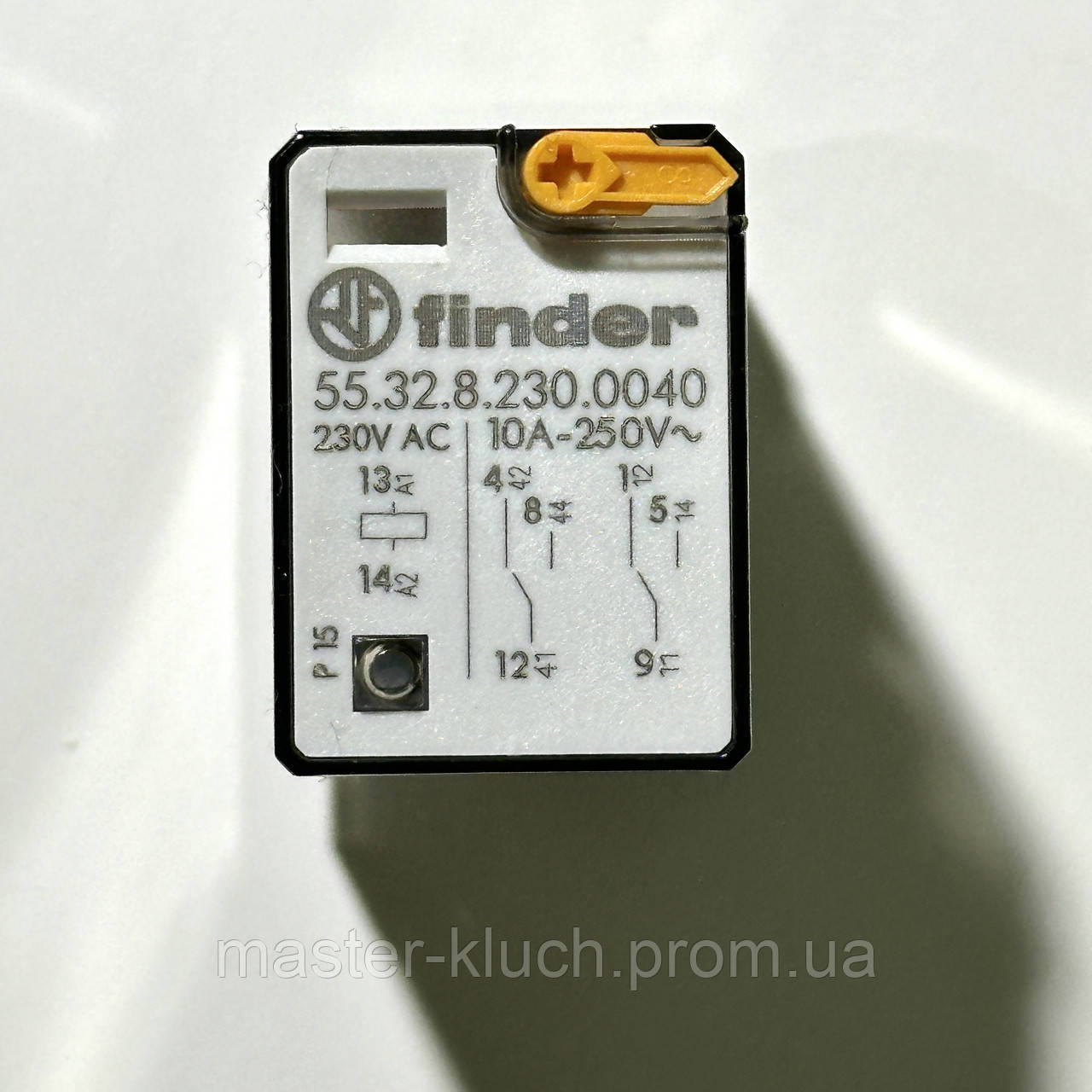 Реле проміжне 10A 230V AC Finder 55.32.8.230.0040