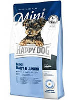 Сухий корм Happy Dog Mini Baby & Junior для цуценят дрібних порід, з птицею 300 (г)