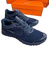 Кроссовки мужские Nike Free Run 3.0 All Dark Blue размер 45