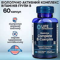 Полный биоактивный комплекс витаминов группы B, Life Extension, 60 вегетарианских капсул