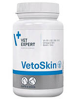 Пищевая добавка для кошек и собак Vet Expert VetoSkin для здоровья кожи и шерсти 60 шт